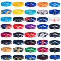 NBA team star bracelet Lakers Warriors Cavaliers Kobe Curry James basketball sports silicone wrist strap. 