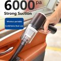 Portable 3 in 1 Mini Car Vacuum Cleaner & Air Blower Cordless Handheld Auto Vacuum Cleaner For Car Interior, Home, Computer. 