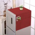 Ultrasonic Punching Fridge Cover Refrigerator Dustproof Cover with 6 Pocket Size 21x56 inches. 