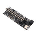 Ecocc PCIE Riser 009S Plus Riser PCI E PCI Express X1 to X16 Dual 6Pin for Graphic Card GPU Miner Mining. 