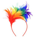 Colorful Mardi Gras Feather Headband Flapper Headpiece Adult Party Costume Hair WANNA. 