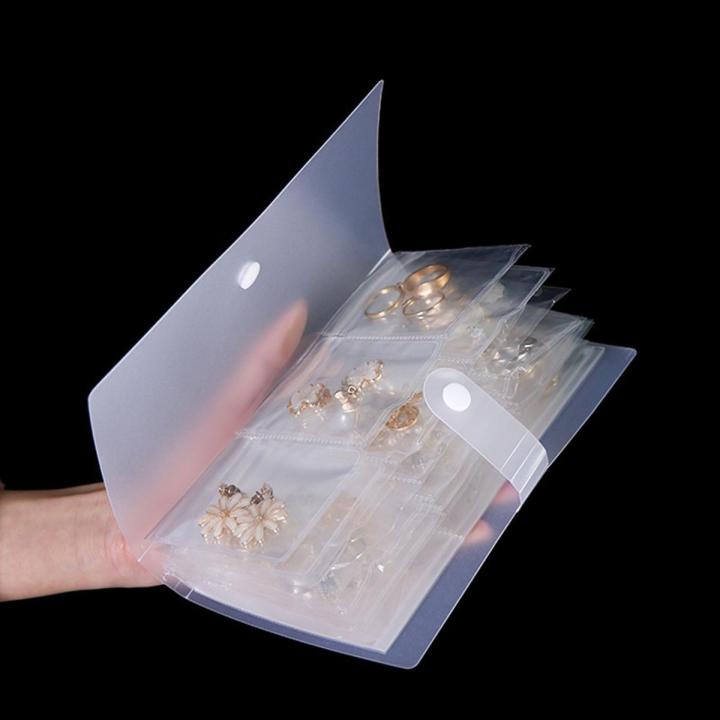 （Not Include Sealed Bag ）Jewelry Storage Bag & Box & Folder Fashion Fine Jewelry Anti-oxidation Protective Cases Desktop Drawer Organizer Collection Bags