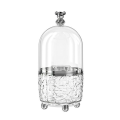 Makeup Brush Holder with Lid 360 Rotating Clear Dustproof Make Up Brushes Container -D Easy to Use. 