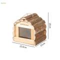 Wood Birdhouse Interactive Bird Nesting Case for Lovebirds Cockatiel Conures S. 