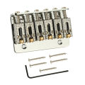 KOKKO 6-string 65mm Electric Guitar Hardtail Fixed Bridge Ball String Code Tail Pipe Top-load Bridge Compatible For Strat Tele. 