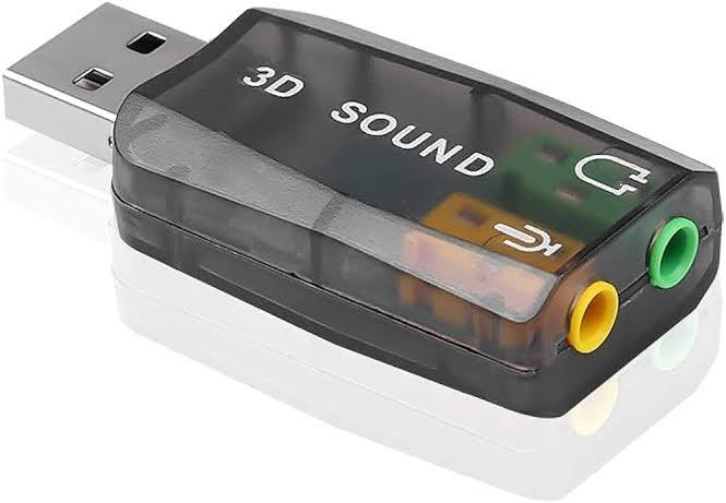 External USB 2.0 Virtual 7.1 Channel Audio Splitter Sound Card Adapter for PC/Laptop || support 3D sound (Ac-3) and virtual 5.1 Sound Track