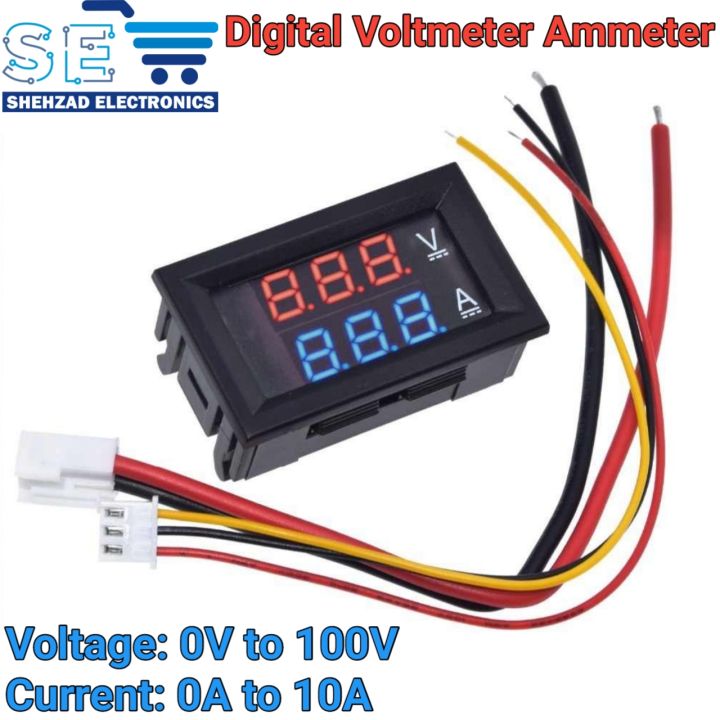 Digital Voltmeter DC 100V 10A Voltmeter Ammeter
