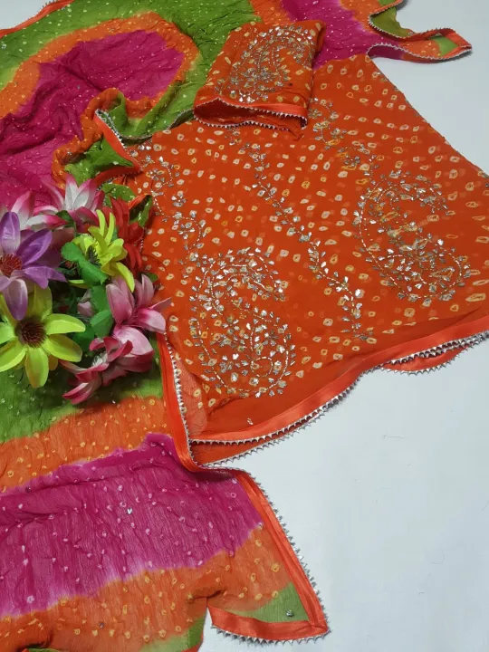 chunri%20Mukesh%20Suits%20FABRIC%20Soft%20Bamber%20Chiffon%202%20pieces%20Shirt%20And%20Dupatta%20-%20Image%202