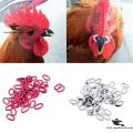 Large Chicken Anti-Pecking Beak Clamps – Plastic Nose Clips - Nose Pins for Poultry. 