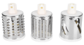 3-in-1 Drum Slicer & Shredder: Multi-Purpose Vegetable Cutter and Cheese Grater. 