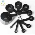 10pcs Measuring Cups And Measuring Spoon Scoop Silicone Handle Kitchen Measuring Tool. 