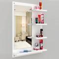 NEW Amazing DIY wall mount dressing mirror table with shelves for Washroom, bedroom space saver and beautiful home furniture and decor. 