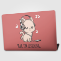 Yeah I”M Listening Printed Customized Laptop Skin. 