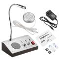 UNIVERSAL Bank Office Station Dual Way Window Counter Intercom Interphone Speaker System Dual Way Window Intercom System Bank Counter Interphone Zero-touch For Business Store Bank Station Ticket Window. 