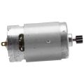 RS550 21V DC Motor with Single Speed 9 Teeth and High Torque for Electric Drill / Screwdriver. 