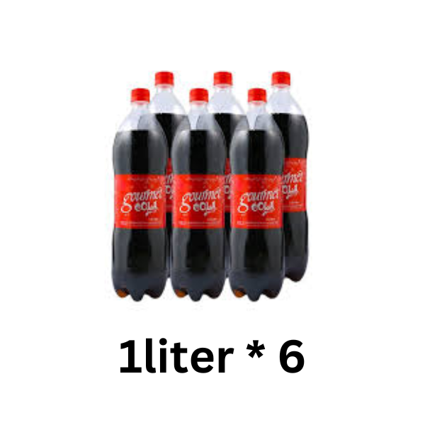 Gourmet Cola 1000ML – Pack of 6 Bottles | Refreshing Carbonated Cola Drink