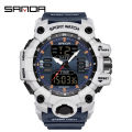 Sanda Military Industry Quality Trend Waterproof and Anti drop Multifunctional Outdoor Sports Watch SD6126-19. 
