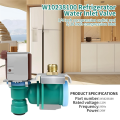 JDXHLAU W10238100 Refrigerator Water Inlet Valve for ,,,,W10238100 WPW10238100 W1049899. 