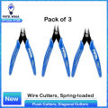 Wire Cutters, Spring-loaded Side Cutters | Flush Cutters, Diagonal Cutters | Precision Side Cutting Pliers in CRV Steel | Heavy Duty Cutting Tool for Electrical, Home & Industrial Use. 