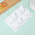 8Cavity Cheese Shaped Silicone Mould DIY Pastry Tools Cake Mold For Baking Non-stick Kitchen Bakeware Dessert Mousse Mould Huiye. 