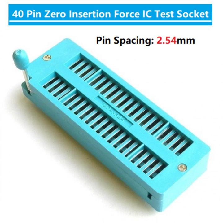 40Pin ZIF Test Locking Socket 40 Pin Integrated Circuit IC Test Socket Locking Seat ZIF ZIP IC Test Tester Board Socket