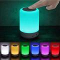 Smart Touch Lamp Portable Speaker Model CL-671 RGB Bluetooth Speaker Round Touch Lamp Speaker Size 5 Inch. 