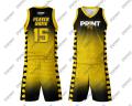 Customize Basketball Sport Jersey With Sleeveless Shirt and Short For Sports Team. 