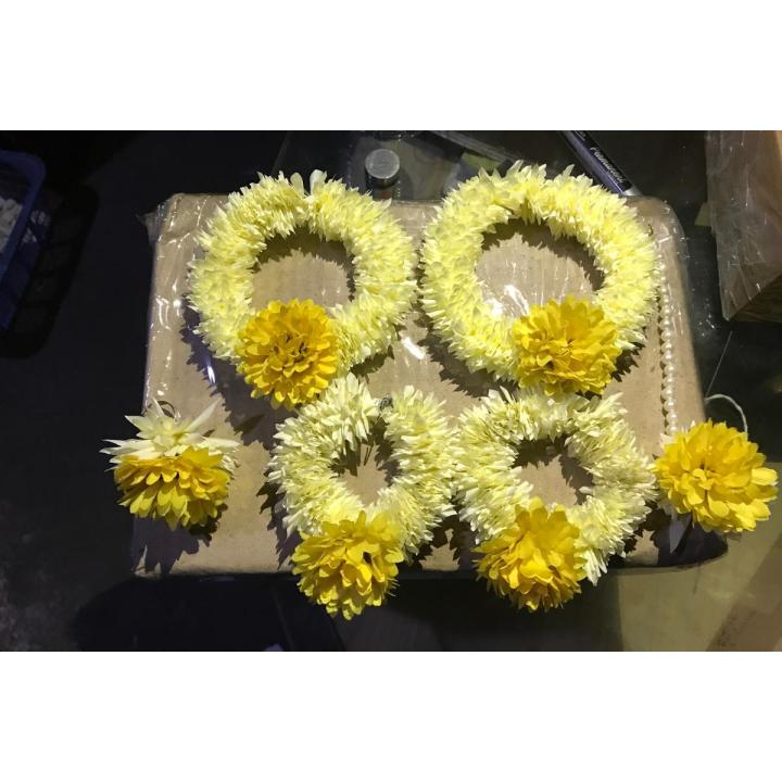 Bridal Artificial Flower  jewellery set