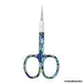 SWXING Russian style dead skin scissors, multifunctional eyebrow trimming scissors, nose hair trimming beauty tools, stainless steel front elbow eyebrow scissors. 