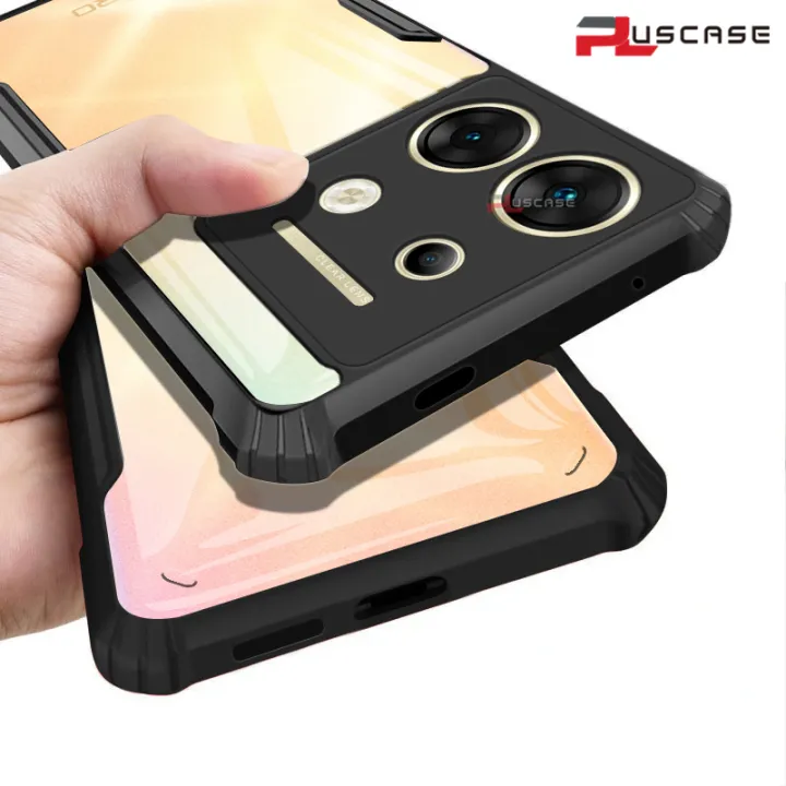 PlusCase for Infinix Zero 30 5G Case Air Cushion Hard Clear Shockproof Back Cover