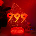 Juice Wrld Forever 999 Acrylic 3D LED Night Light Children's Bedroom Decorative Lamp. 