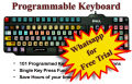 Programmable Keyboard 101 keys pre Programed with AutoHotKey for Pիotosիop Illustrator CorelDraw FreeHand. 