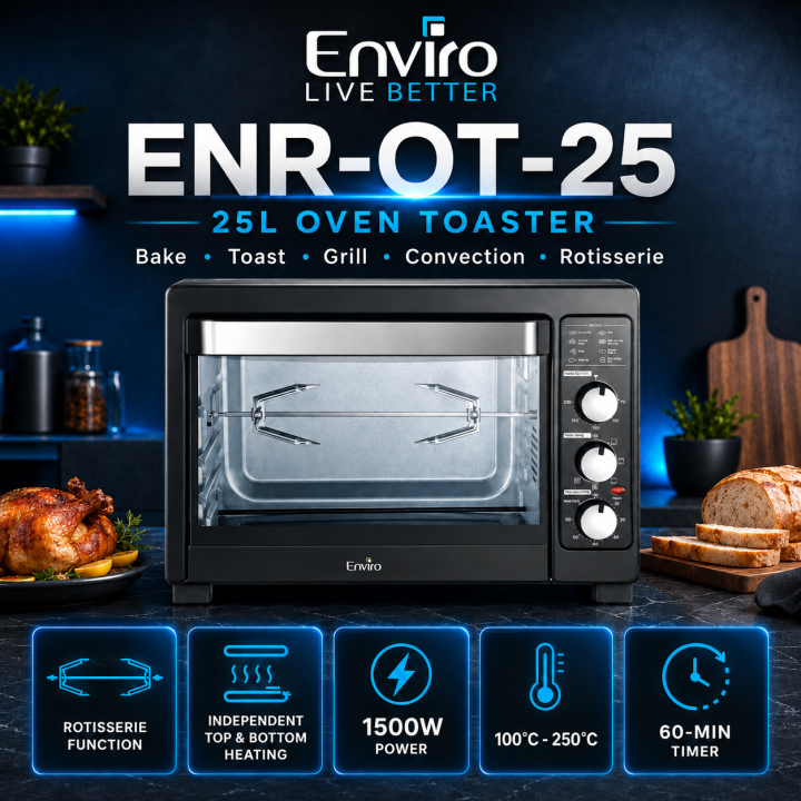 Enviro%20ENR-OT-25%2025L%20Oven%20Toaster%20with%20Rotisserie,%20Convection,%20Bake,%20Toast%20&%20Grill%20Functions,%201500W%20Power,%20Independent%20Top%20&%20Bottom%20Heating,%2060-Min%20Timer,%20Black%20-%20Image%202