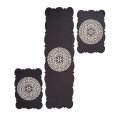 Jute Fabrics Tablemats 3 Pieces Mats & Runner. 