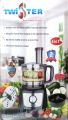 Twister Chopper –Home Appliances Meat & Vegetable Chopper 4 in 1 CC-4162 ( Heavy Duty Motor) Transparent Bowl is Safe and Reliable Kitchens Best Food Chopper - Vegetable Chopper/Mincer/Mixer/Blender. 