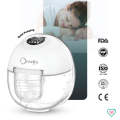 Ornavo X1 Premium Wearable Breast Pump Single, FDA Approved , 1 year warranty, Handsfree Electric Breast pumping machine, Ultra Quiet with more battery 1600 mAH, 4 modes & 9 speeds ultra quiet milk pump with Multiple Flange Sizes 17mm,19mm,21mm  24mm. 
