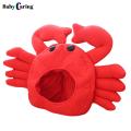 Lovely Taiyaki Crab Shape Cotton Earflap Beanie Cap Hat Costume Parties Supplies. 