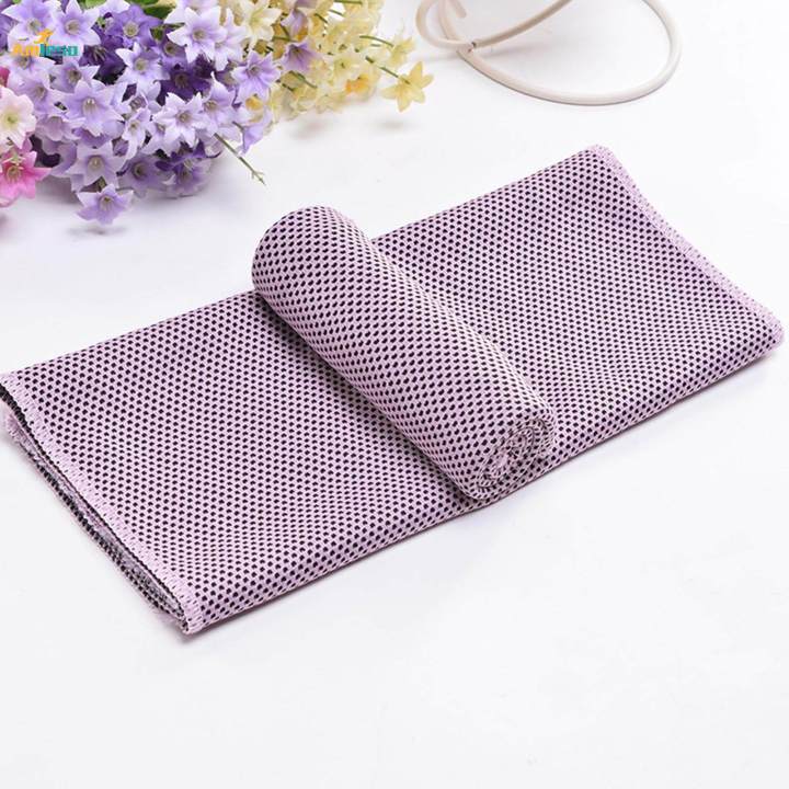 Cooling Towel 12"x40" Sweat Absorbing Gym Towel for Fitness Workout Football Soft Pink