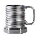 Screw Shape Ceramic Coffee Mugs Porcelain. 