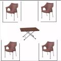 plastic chair set. 