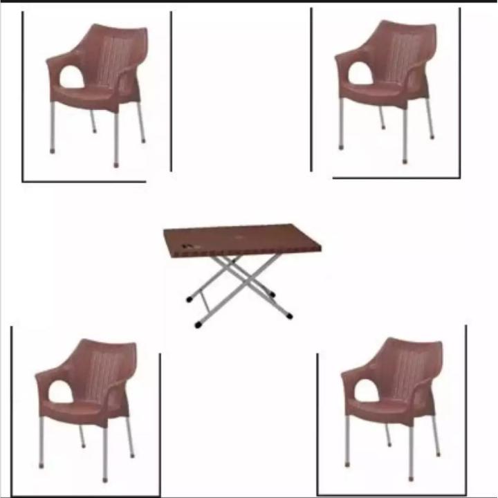 plastic chair set