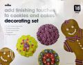Wilko Cookie & Cupcake Decorating Kit 18 Pieces Cake Set with Free Pack of Doylies (Product of UK). 
