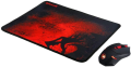Redragon M601-WL-BA Wireless Gaming Mouse and Mouse Pad Combo, Ergonomic MMO 6 Button Mouse, 2400 DPI, Red LED Backlit & Large Mouse Pad for Windows PC Gamer (Black Wireless Mouse & Mousepad Set). 