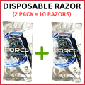 Dorco (TG708N) (10 Razors) Twin Blade Disposable Razors For Men - Body Shaving Razor Men - Disposable Razer Men - Facial Razor For Face - Hair Remover For Men Private Area - Hygiene Razor - Men Razor - Safety Razor - Shaving For Men Private Parts - Ustraa. 