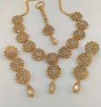 Gold plated hand made kundan bridal set. 