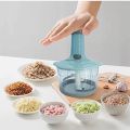 Manual Food Chopper, Express Hand Held Chopper, Large Cup, Chop & Cut Fruits, Vegetables, Herbs, Onions. 