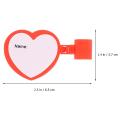 10pcs Stethoscope ID Tag Stethoscope Holder Heart Shaped Name Tags ID Labels. 