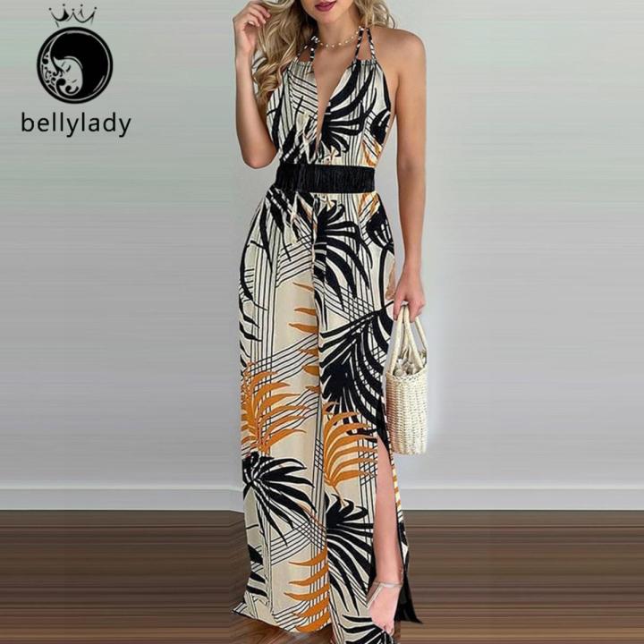 high split plunge neck maxi dress High Split Plunge Neck Maxi Dress in Black
