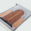 Beautiful Smooth & Durable Luxurious Carpet Style 3D Turkish Design Prayer Mat | Imported Janamaz - Prayer Mats King Size 31 X 47 inches / Jai namaz - High Quality Qleen Jaye Namaz - Turkish Qalin Jaye Nimaz -. 