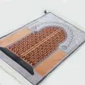 Beautiful Smooth & Durable Luxurious Carpet Style 3D Turkish Design Prayer Mat | Imported Janamaz - Prayer Mats King Size 31 X 47 inches / Jai namaz - High Quality Qleen Jaye Namaz - Turkish Qalin Jaye Nimaz -. 